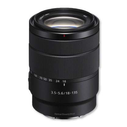 Lente Sony E 18-135mm f/3.5-5.6 OSS – Zoom Todo Terreno de Alta Ampliación con Estabilizador Óptico para Montura E (APS-C)