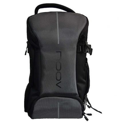Morral O Estuche Fotografico Noov Con Bolsa Impermeable Gris Oscuro