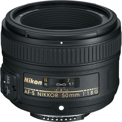 Lente Nikon AF-S NIKKOR 50mm f/1.8G – Objetivo Fijo de Alta Luminosidad y Nitidez Superior para Cámaras DSLR Full Frame y DX