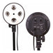 Socket Para 4 Bombillos luz continua para tripode - EOA TECNOLOGIA