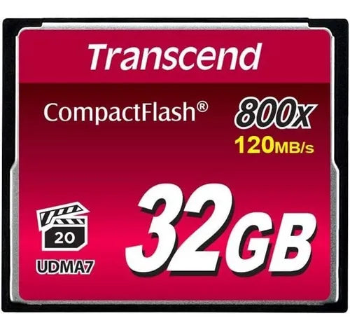 Tarjeta Compact Flash 32GB Transcend 800 X - EOA TECNOLOGIA