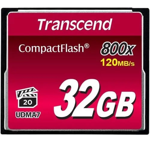 Tarjeta Compact Flash 32GB Transcend 800 X - EOA TECNOLOGIA
