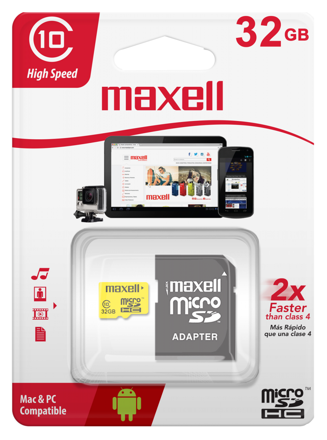 Memoria Maxel 32 GB micro SD - EOA TECNOLOGIA