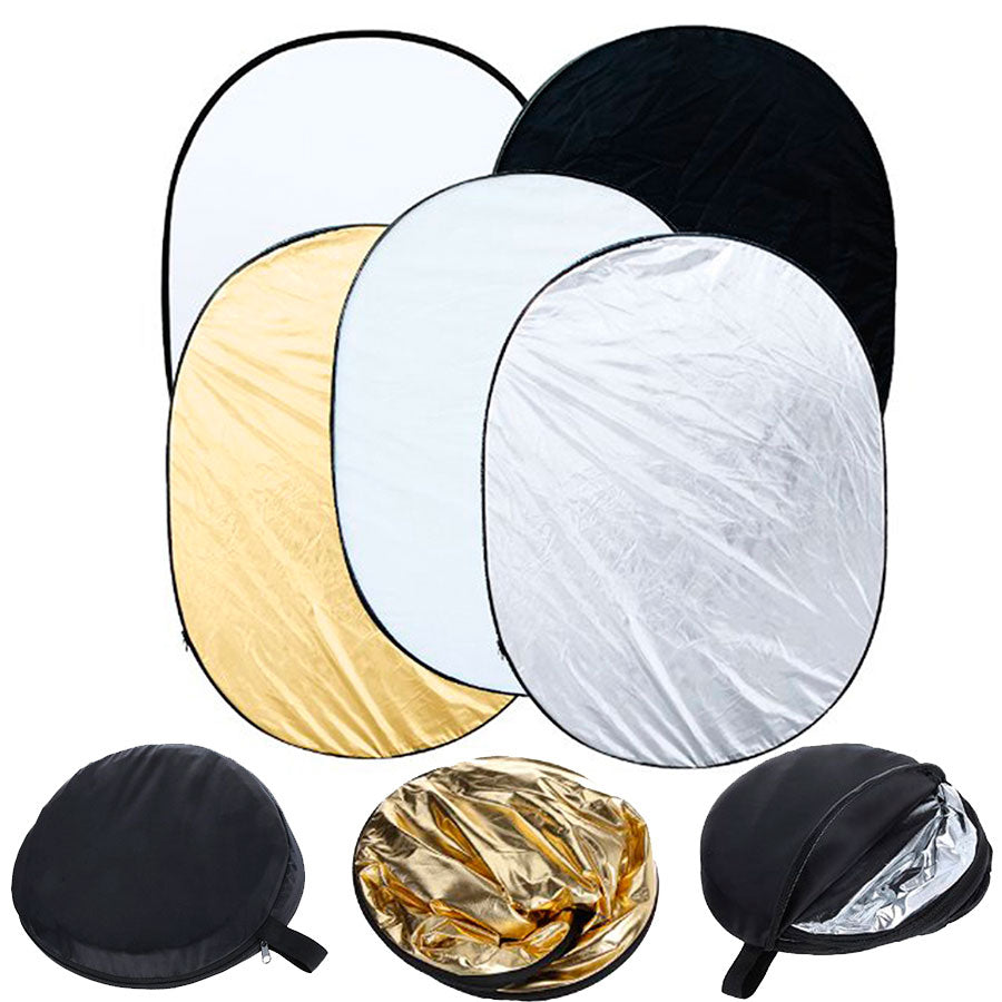 Flex Reflector Ovalado 60 x 90cm. (5 en 1) - EOA TECNOLOGIA